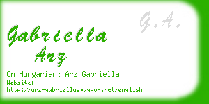 gabriella arz business card